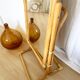 Vintage bamboo psyche mirror