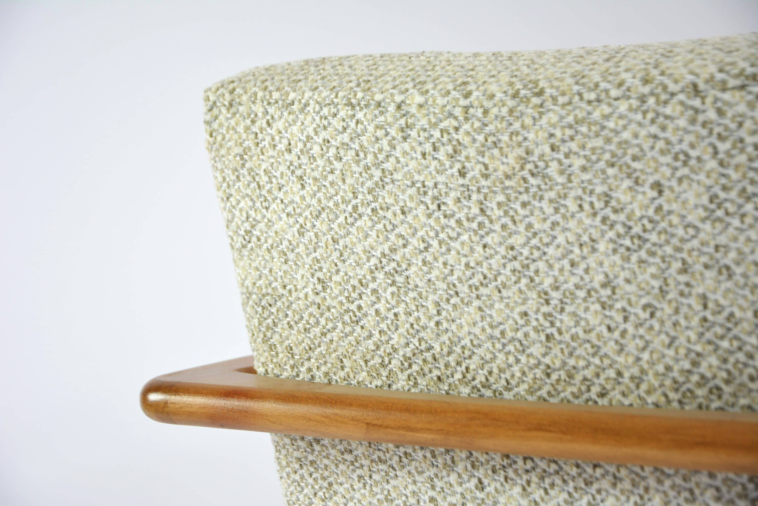 Z armchair mottled beige and green