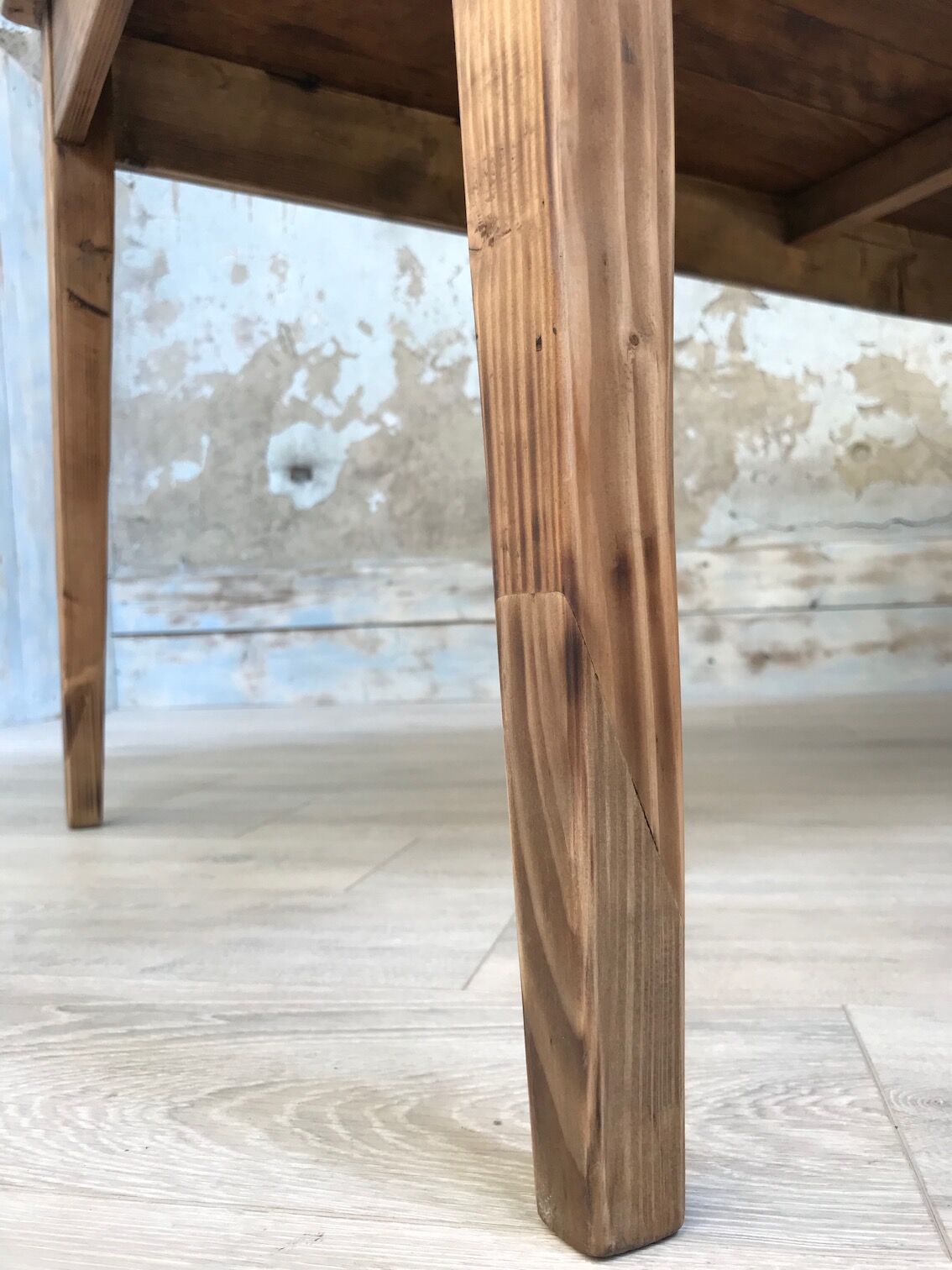 Vintage pine farm table