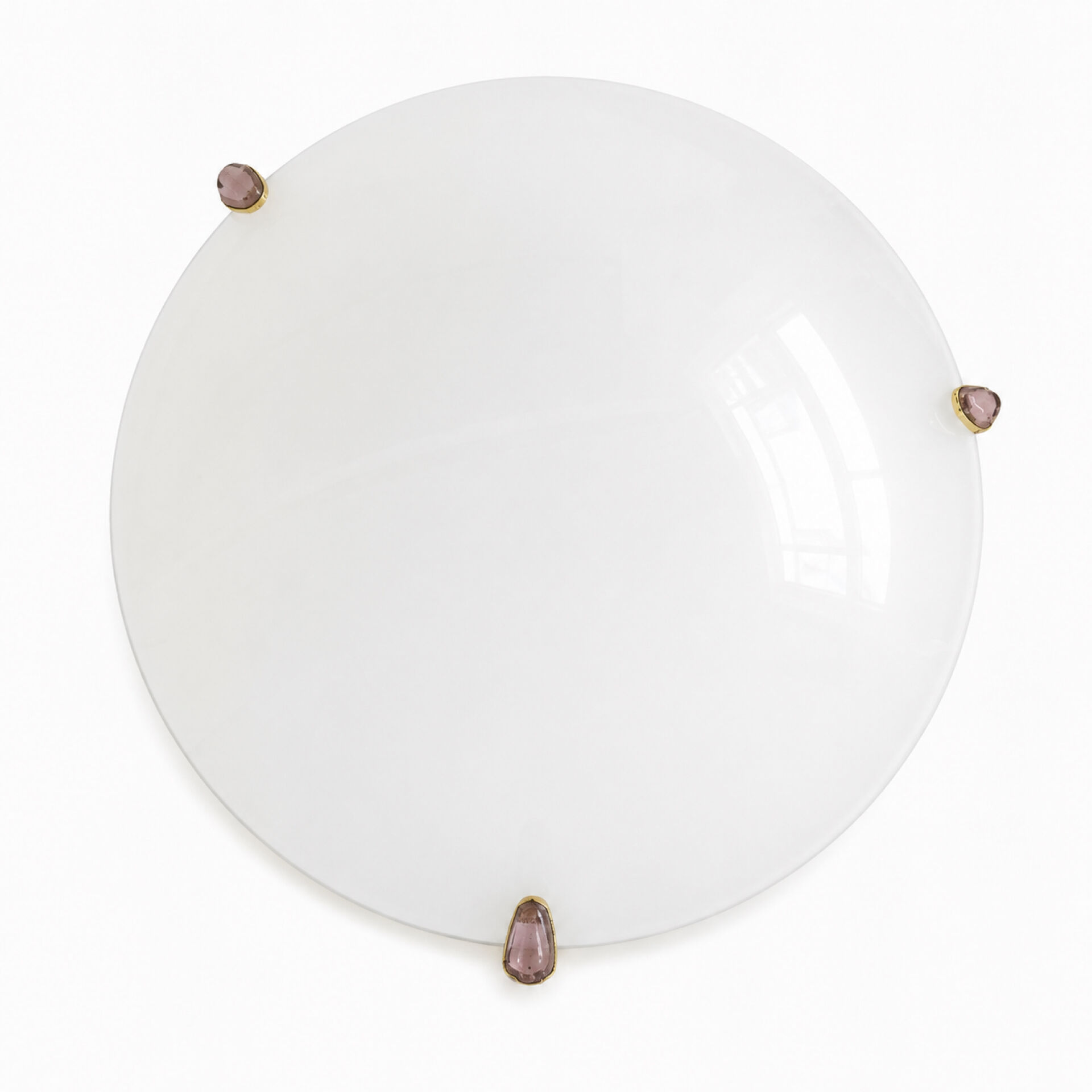 Carlo Nason Aureliano Toso Murano Amethyst 1970 Table Lamp