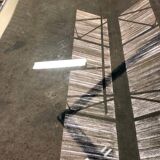 Post modern tempered glass table circa 1980
