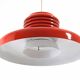 Ferrari red Hans Agne Jakobsson mid-century pendant