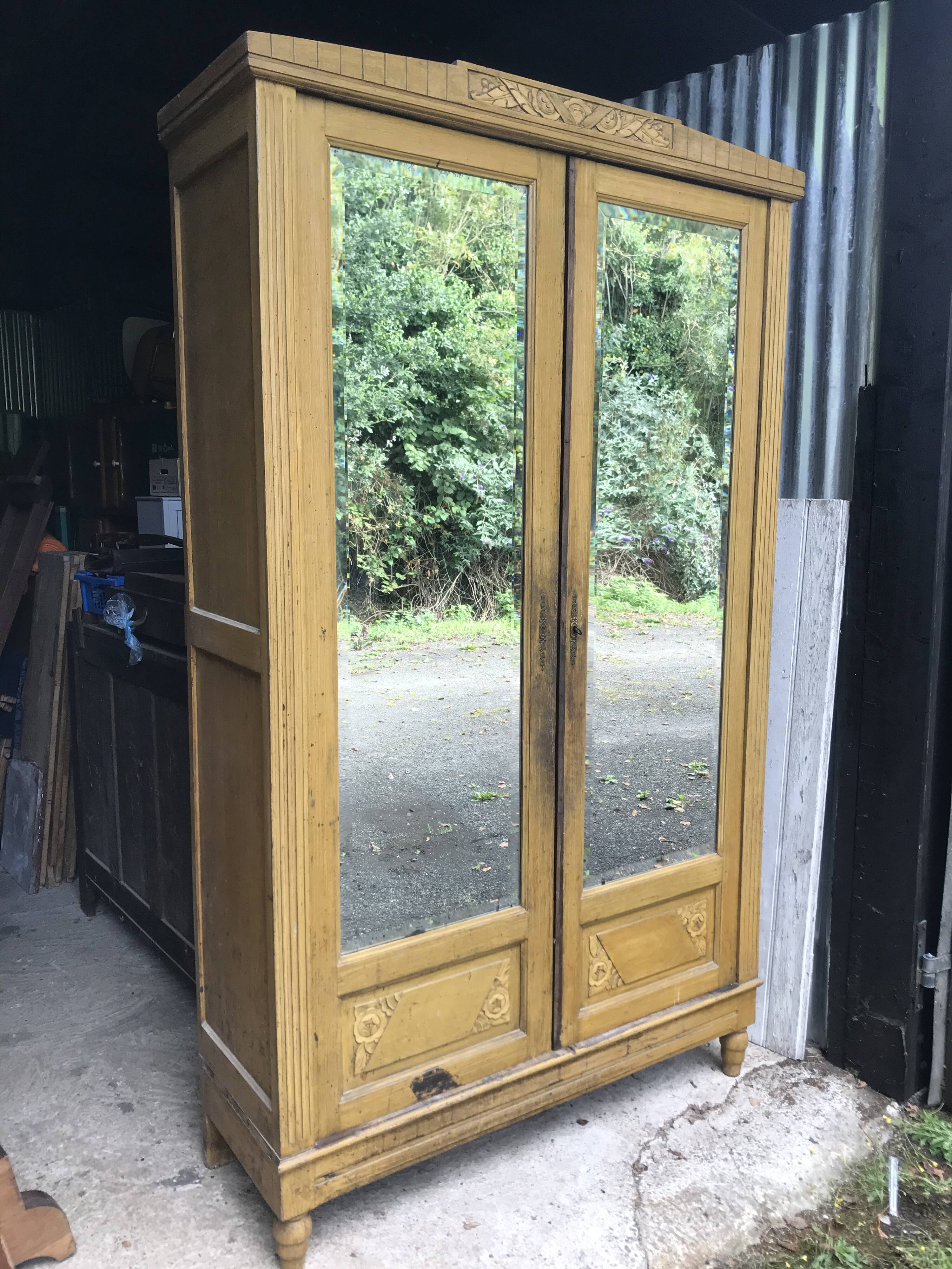 Old Art Deco style wardrobe