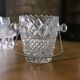 Seau à glaçons en verre vintage