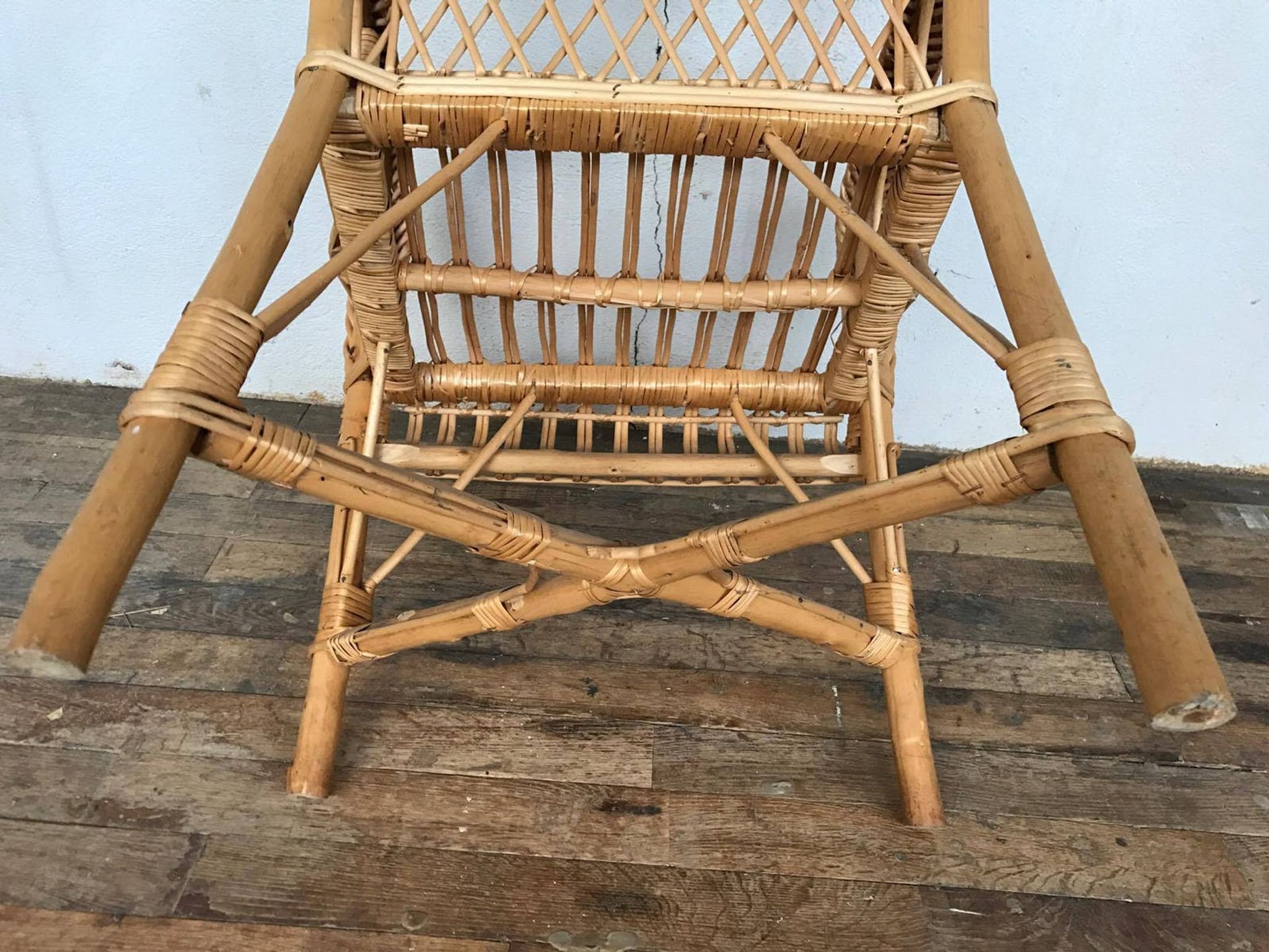 Armchair in bamboo and rattan 1950/1960