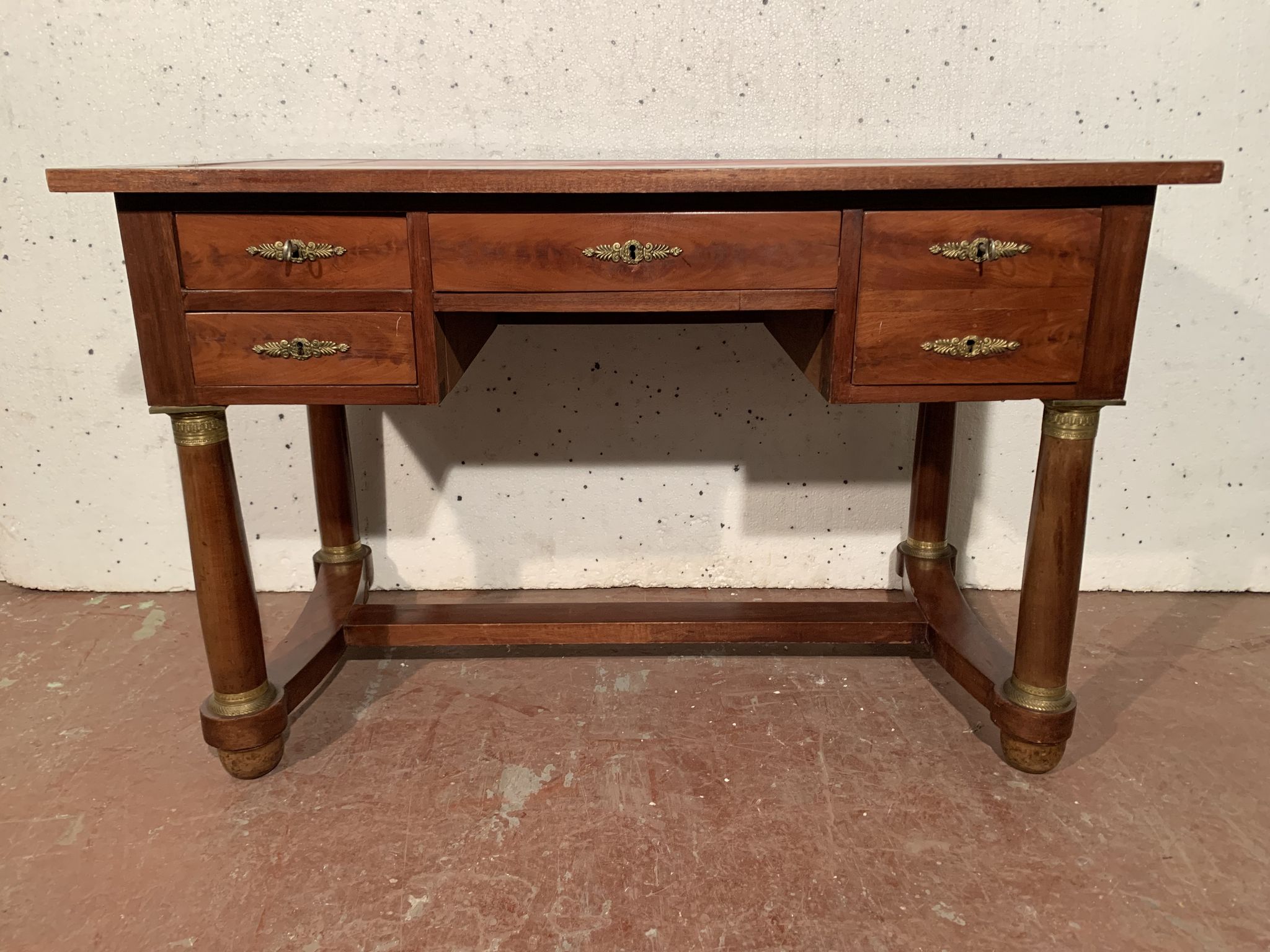 Bureau de style Empire en acajou et placage XX siècle