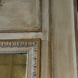 Large Napoleon III patinated mirror, 19th century