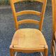 4 chaises de bistrot paillées en bois clair