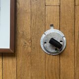 Small ceiling light or half-moon wall lamp 15 cm white opal glass