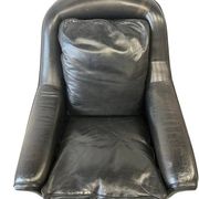 Vintage black Danish armchair / single armchair / ESA lounge chair