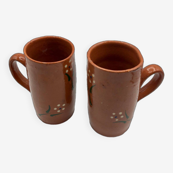 Mugs terre cuite vernissée