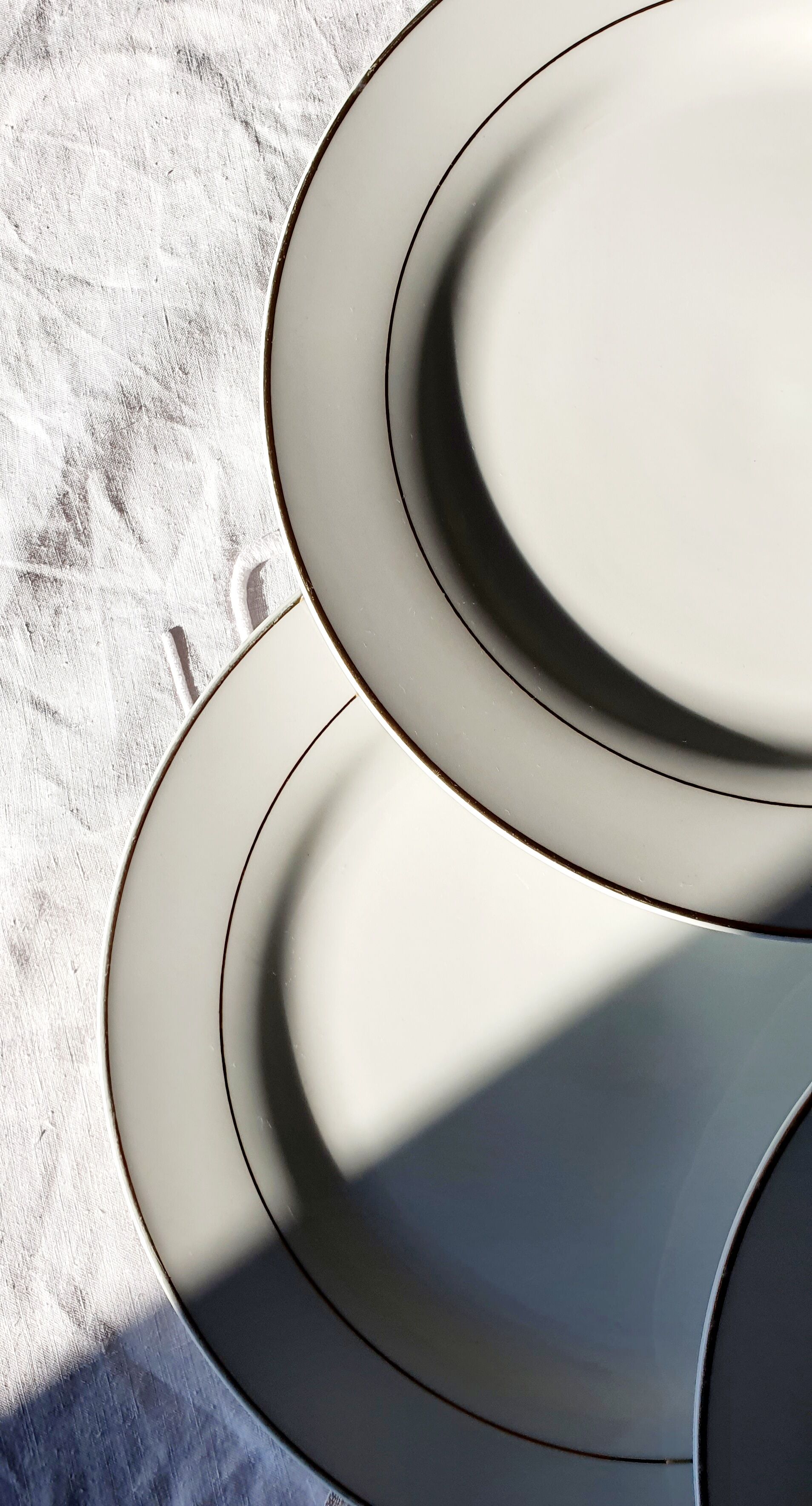 Set of 6 porcelain dessert plates