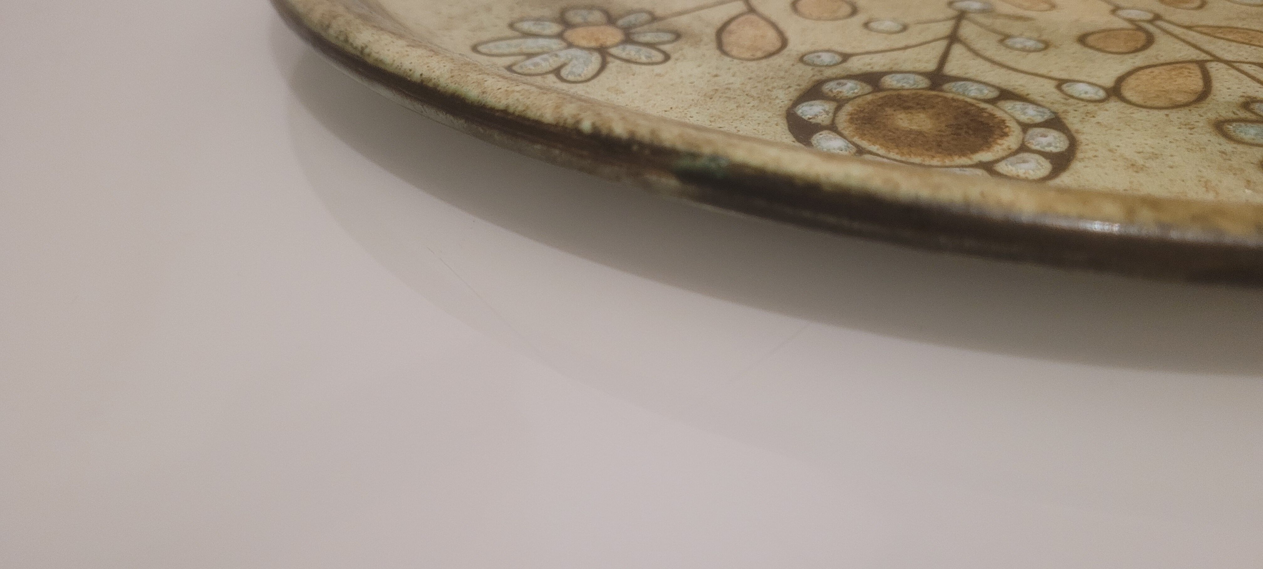 Dish / plate vintage ceramic wall decoration by Danuta Le Henaff