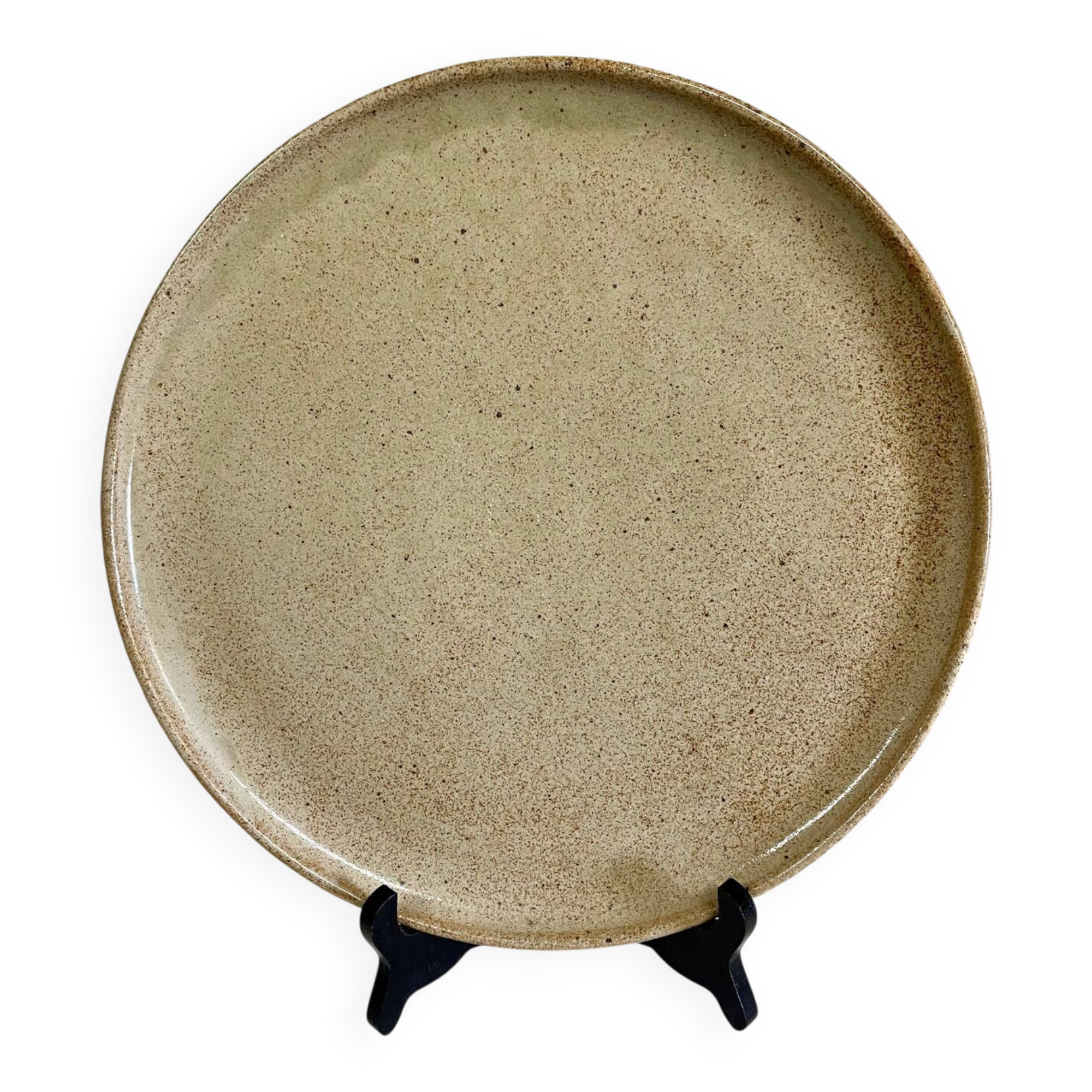Large stoneware plate 32 cm