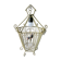Chandelier suspension in metal, cage shape, from the 60s