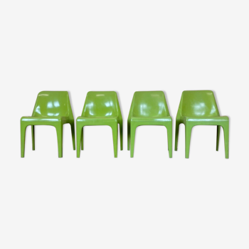 4x 60s 70s Garden Chairs by Albert Brokopp for WeSifa 60s Design