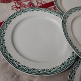 8 assiettes anciennes Sarreguemines Orléans