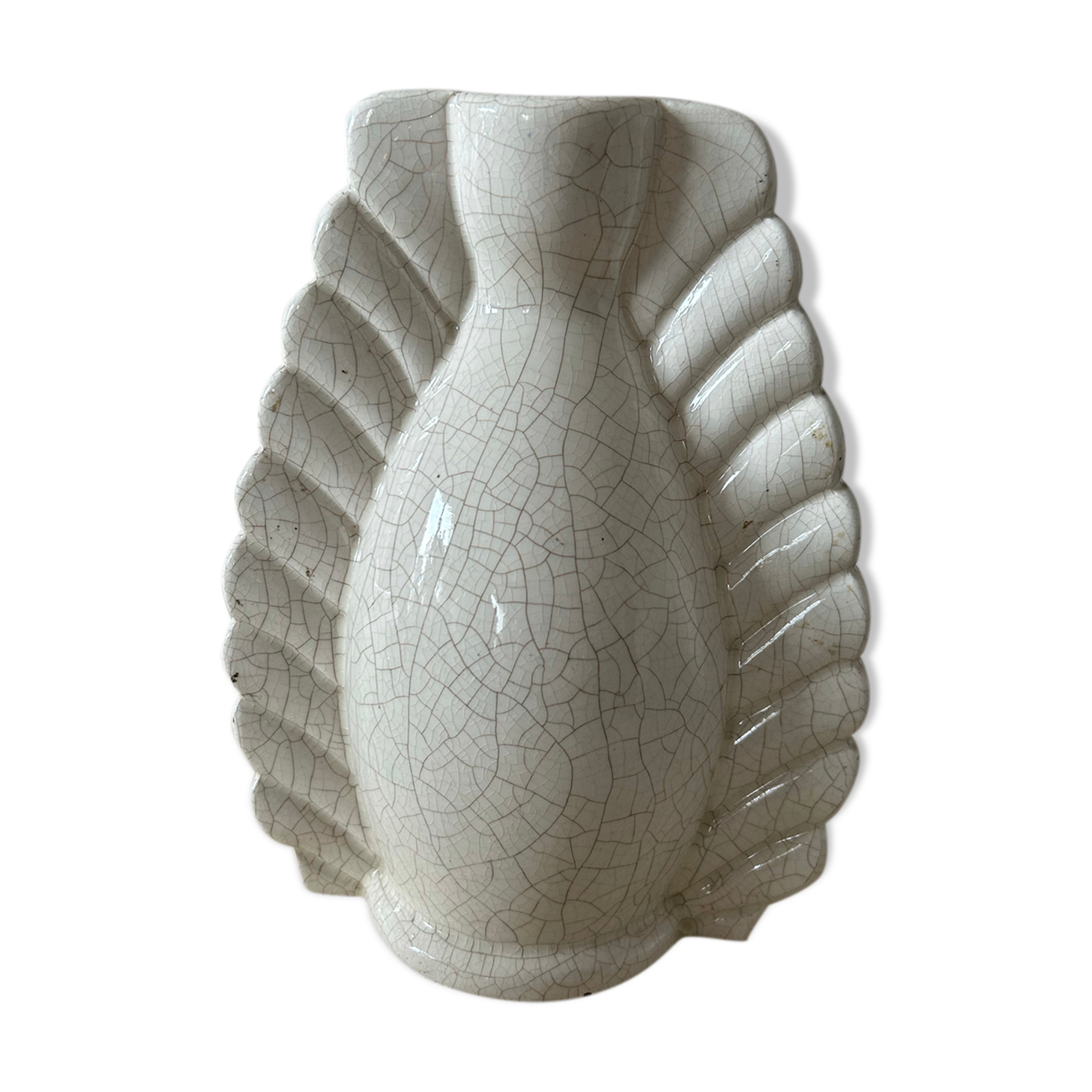 Vase en céramique et un petit vase Denbac en grès émaillé