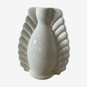 Vase en céramique et un petit vase Denbac en grès émaillé