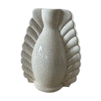 Ceramic vase and a small denbac vase in glazed stoneware