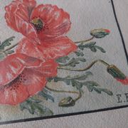 Watercolor bouquet of flowers, first half of the 20th century