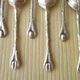 12-spoon box silver metal mocha model "Coffee beans"