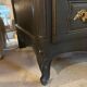 Black and wood chest of drawers