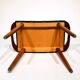 Scandinavian Stool in Teak and Leatherette