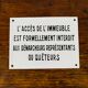 Ancienne plaque émaillée d'immeuble