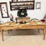 table de ferme Ancienne 2 tiroirs