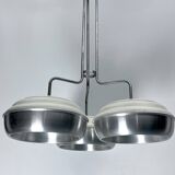 Space Age, Large metal and plastic chandelier by Studioluce. Italy 1970s