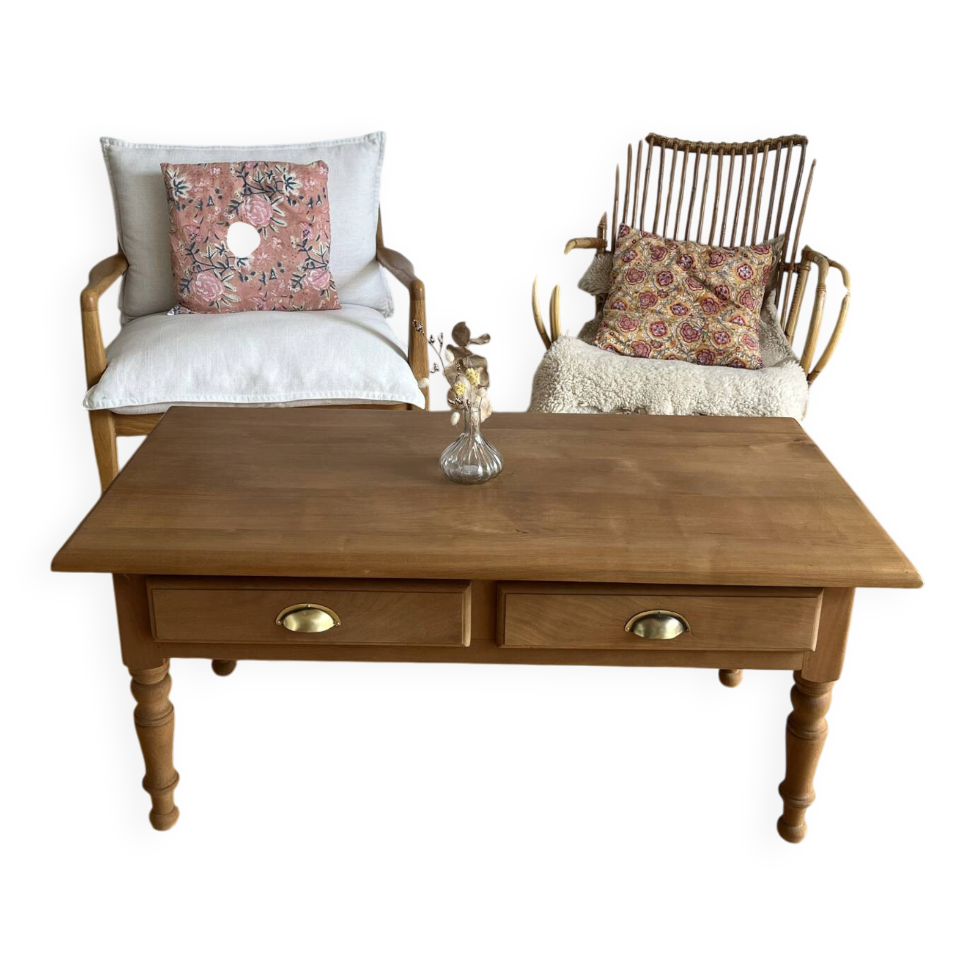 Table basse rénovée