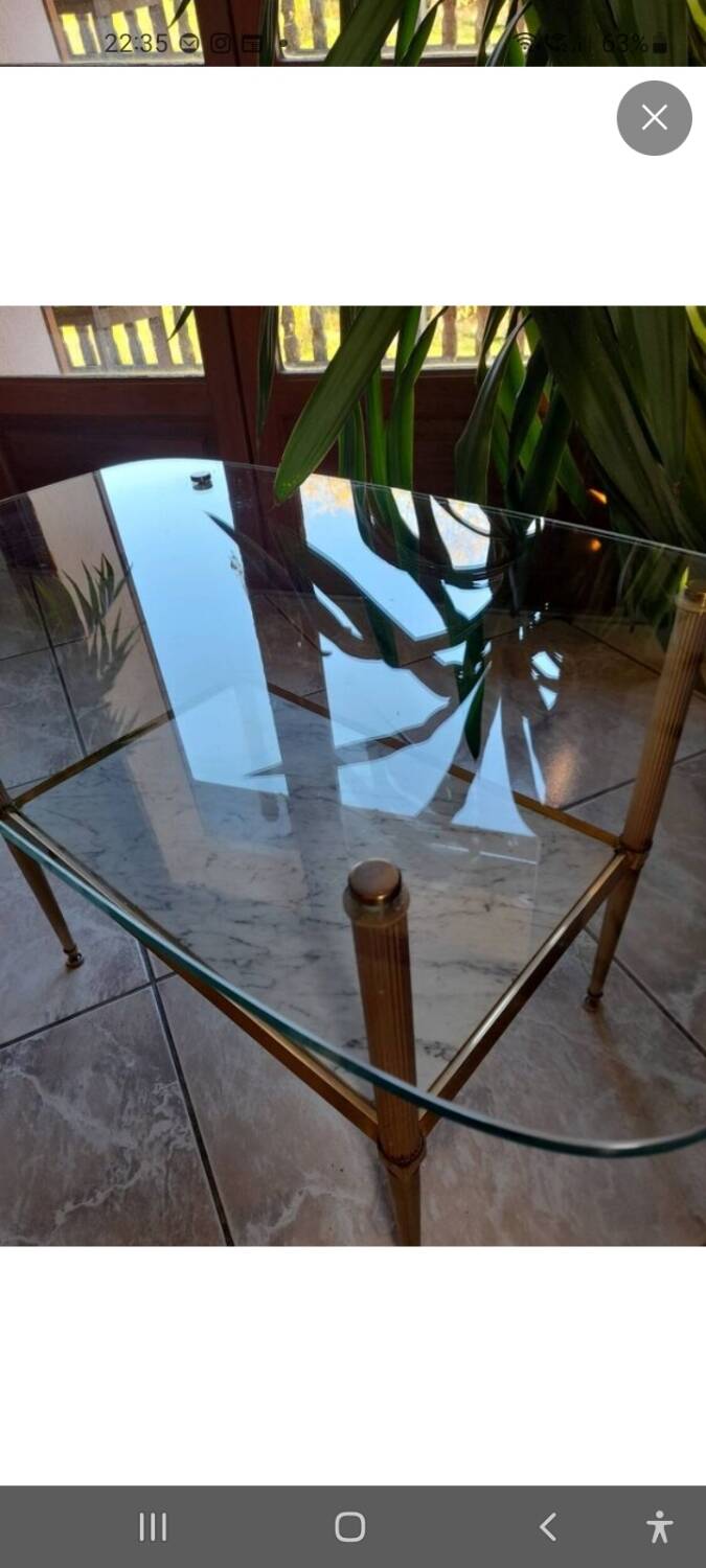 Vintage glass table
