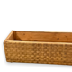 Planter in wicker and braided rattan