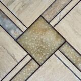 Travertine coffee table