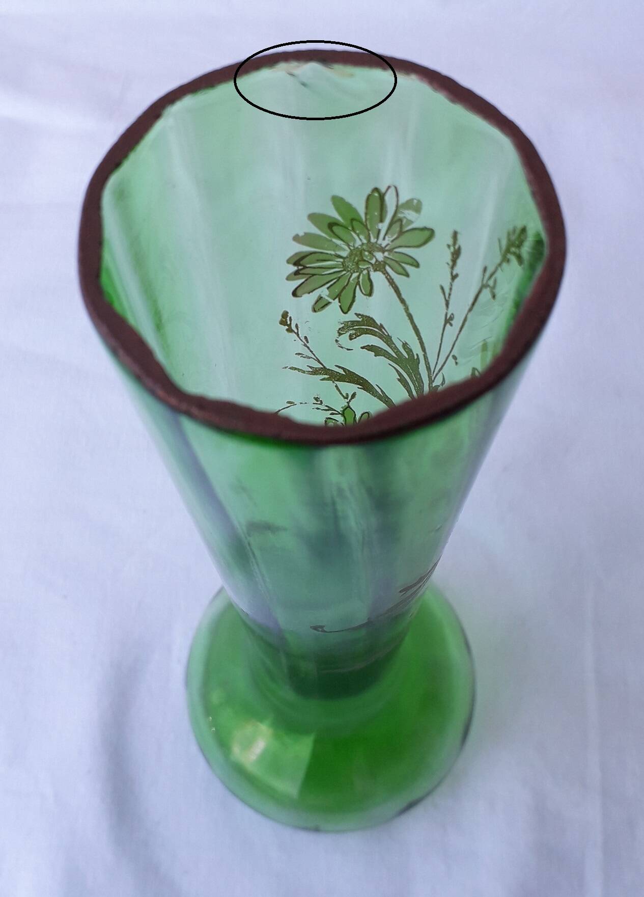 Vase en verre