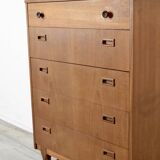 Midcentury Chest of Drawers / Tall Boy in Teak by Nathan. Vintage Modern /