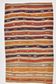 5x9 Multicolor Striped Pattern Handmade Wool Kilim Rug, 162x267 Cm