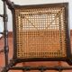 Chaise d’angle bois et rotin