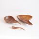 Bols en bois, lot de trois