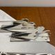 12 silver-plated metal knife rests Art Deco Yorel
