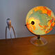 World map lamp Scan-globe Denmark vintage 1972 swivel & tiltable