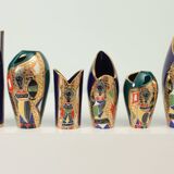 Set of six vases from Sesto di Fiamma, Italy, 1950s.