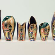 Set of six vases from Sesto di Fiamma, Italy, 1950s.