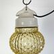 Vintage white porcelain pendant light, 1970s