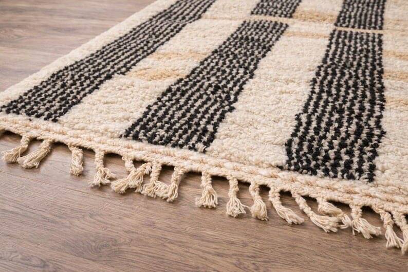 Tapis berbère fait main sur mesure authentique 150/250 cm