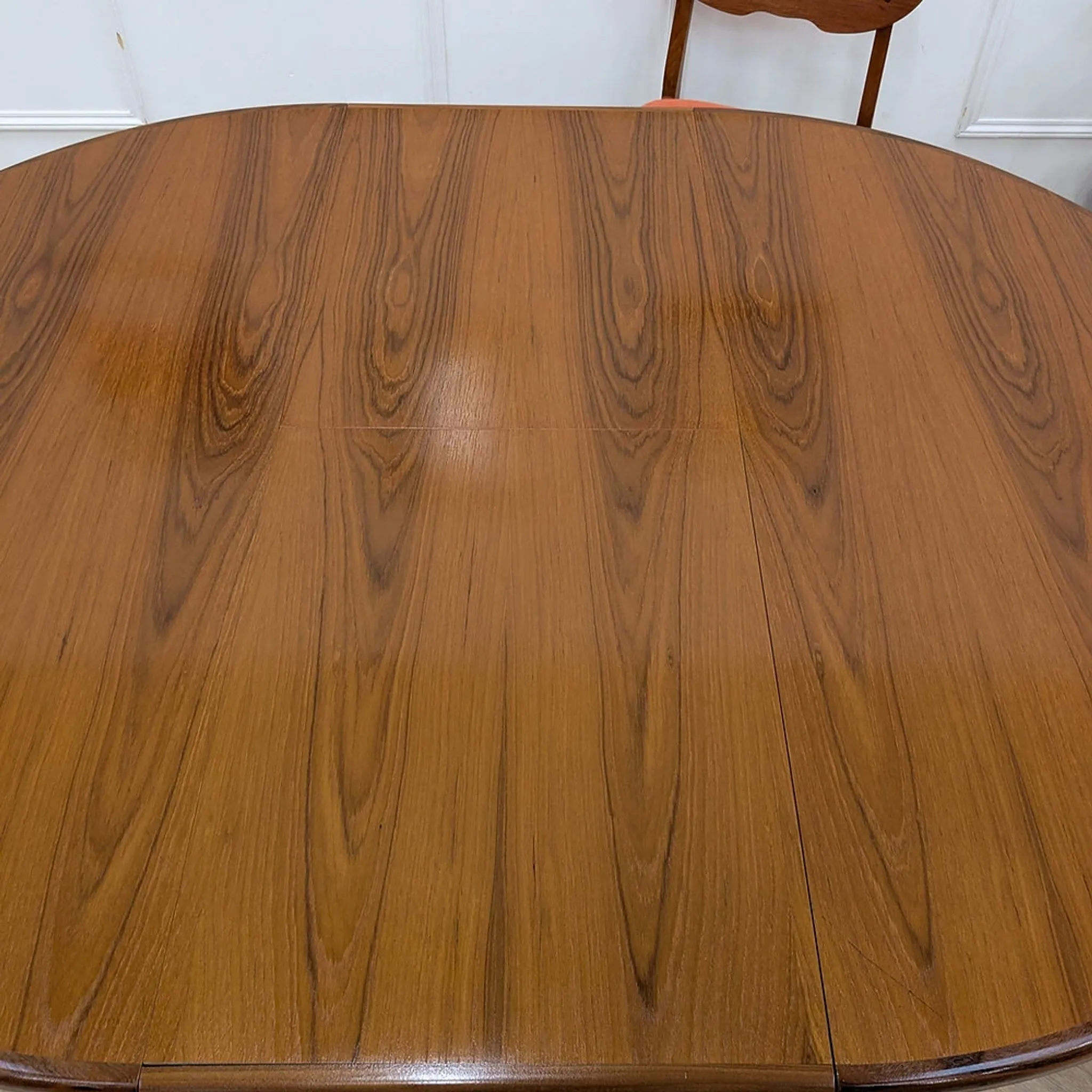 Table ronde G Plan teck scandinave extensible