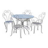 Wrought iron garden furniture