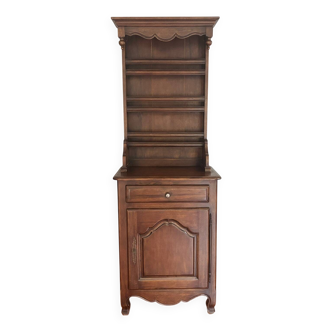 Buffet vaisselier ancien en chêne massif | Style Louis XV