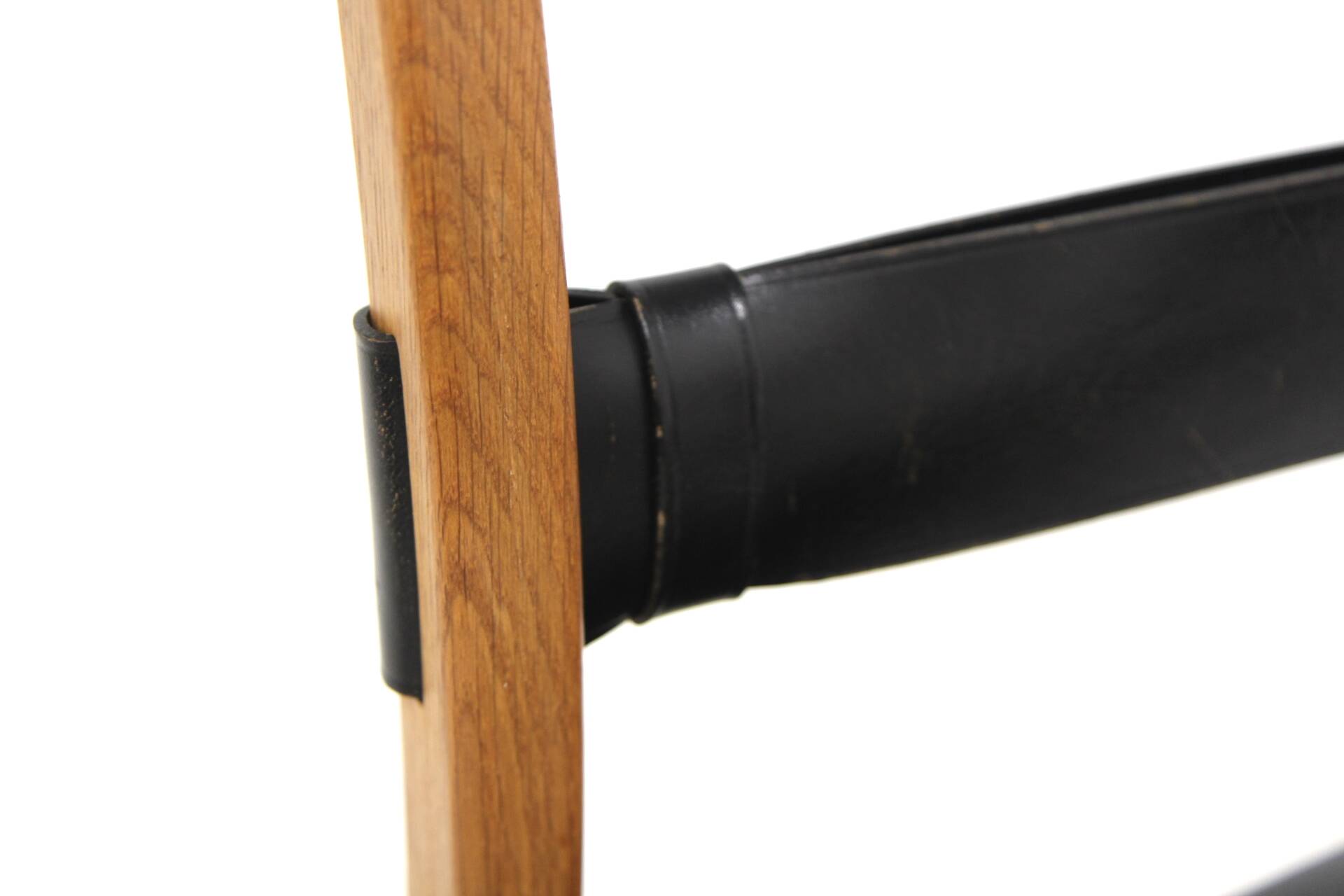 Set of 4 Scandinavian leather chairs "Remus", Yngve Ekström, Swedese, Sweden, 1960